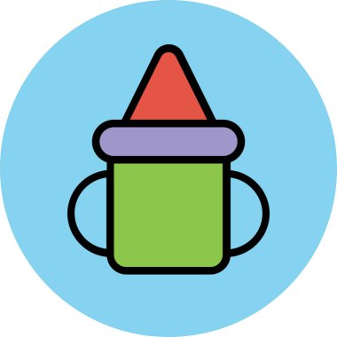 Modern şirin bebek simgesi kavramları.