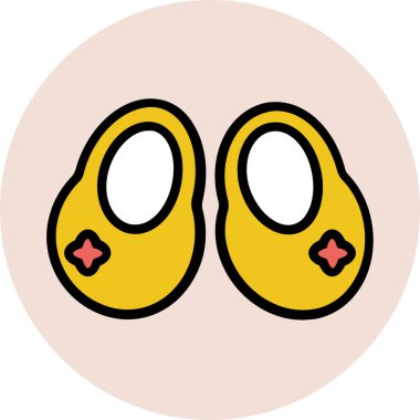 Modern şirin bebek simgesi kavramları.