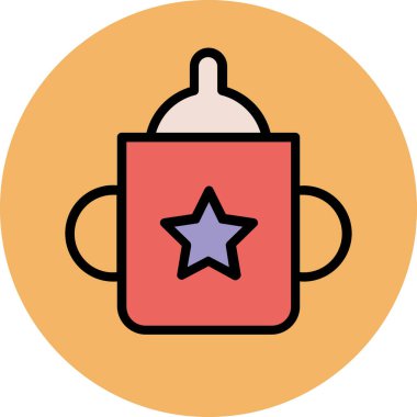 Modern şirin bebek simgesi kavramları.