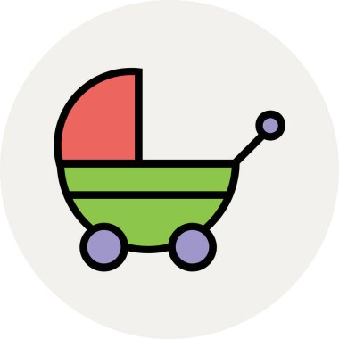 Modern şirin bebek simgesi kavramları.