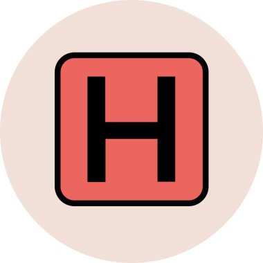 Modern otel ve restoran ikonu kavramları.