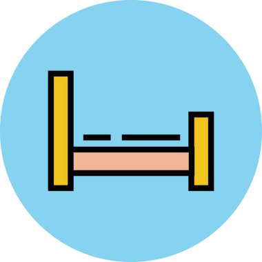 Modern otel ve restoran ikonu kavramları.