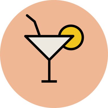 Modern otel ve restoran ikonu kavramları.