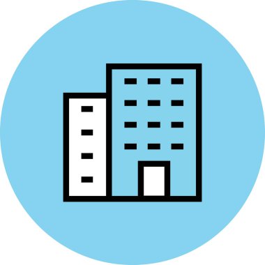 Modern otel ve restoran ikonu kavramları.