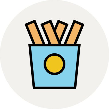 Modern otel ve restoran ikonu kavramları.