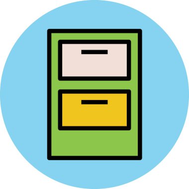 Modern iş ve ofis simgesi kavramları.