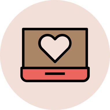 Modern aşk ve aşk ikonu kavramları.