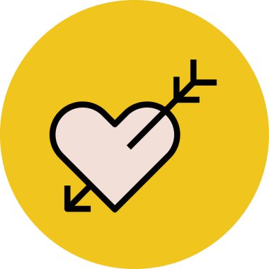 Modern aşk ve aşk ikonu kavramları.