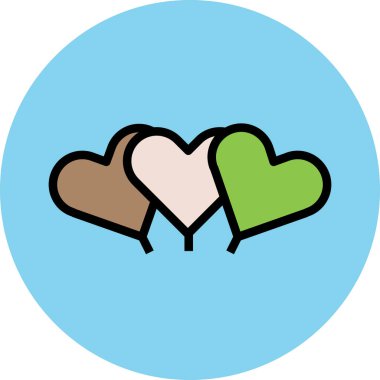 Modern aşk ve aşk ikonu kavramları.