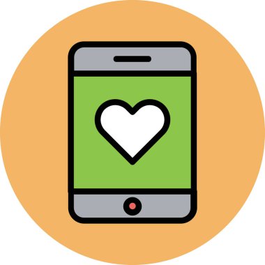 Modern düğün ikonu kavramları.