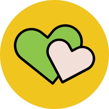 Modern düğün ikonu kavramları.