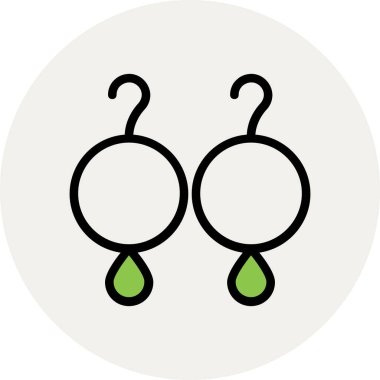 Modern düğün ikonu kavramları.