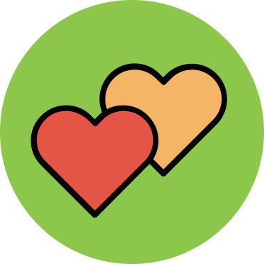 Modern düğün ikonu kavramları.