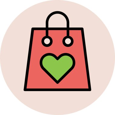 Modern düğün ikonu kavramları.