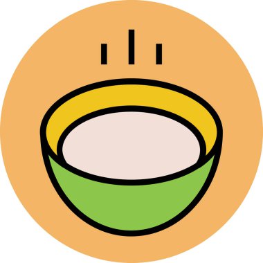 Modern yiyecek ikonu kavramları.