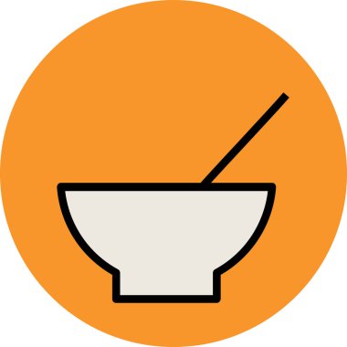 Modern yiyecek ikonu kavramları.