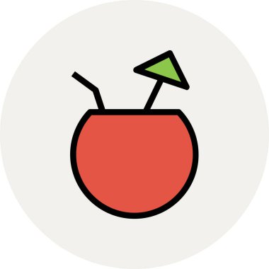 Modern yiyecek ikonu kavramları.