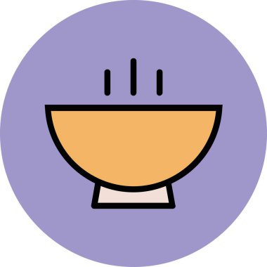 Modern yiyecek ikonu kavramları.