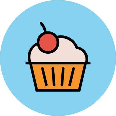 Modern yiyecek ikonu kavramları.