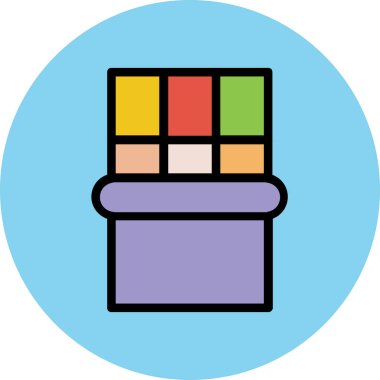 Modern yiyecek ikonu kavramları.