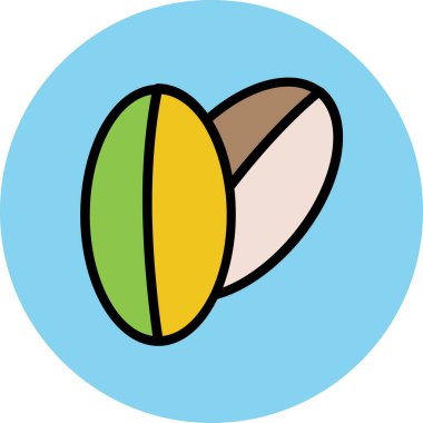 Modern yiyecek ikonu kavramları.