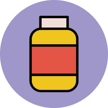 Modern yiyecek ikonu kavramları.