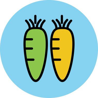 Modern yiyecek ikonu kavramları.