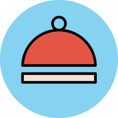 Modern yiyecek ikonu kavramları.