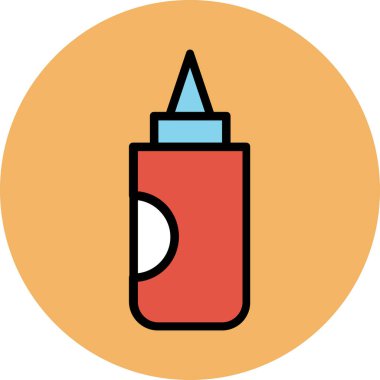 Modern yiyecek ikonu kavramları.