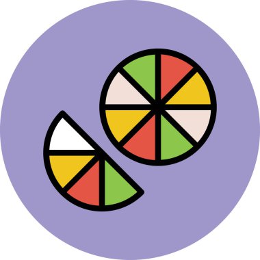 Modern yiyecek ikonu kavramları.