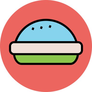 Modern yiyecek ikonu kavramları.