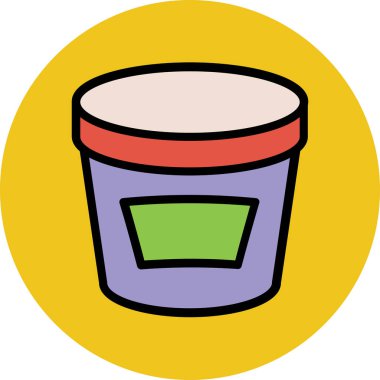 Modern yiyecek ikonu kavramları.