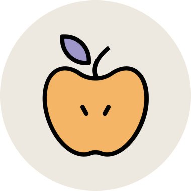 Modern yiyecek ikonu kavramları.