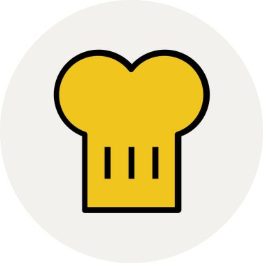 Modern yiyecek ikonu kavramları.