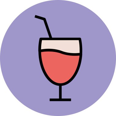 Modern yiyecek ikonu kavramları.