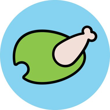 Modern yiyecek ikonu kavramları.