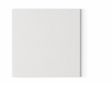 Model projeniz için uygun, düz duvara izole edilmiş çeşitli boş beyaz resim tuvali modeli.