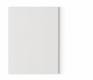 Model projeniz için uygun, düz duvara izole edilmiş çeşitli boş beyaz resim tuvali modeli.