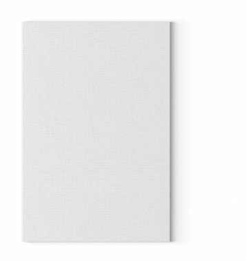 Model projeniz için uygun, düz duvara izole edilmiş çeşitli boş beyaz resim tuvali modeli.