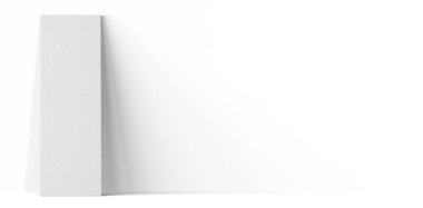 Boş beyaz tuvalin çeşitli modelleri sade zemin üzerinde izole edilmiş. Model projeniz için uygun..