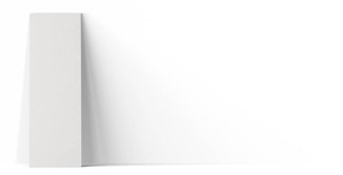 Boş beyaz tuvalin çeşitli modelleri sade zemin üzerinde izole edilmiş. Model projeniz için uygun..