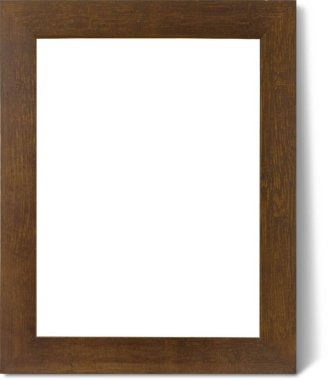 Sade arkaplanda izole edilmiş çeşitli tahta çerçeve biçimi boş, varlık elementleriniz için uygun.