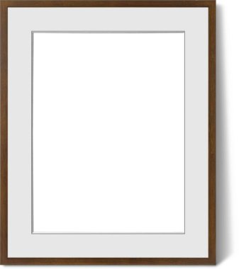 Sade arkaplanda izole edilmiş çeşitli tahta çerçeve biçimi boş, varlık elementleriniz için uygun.
