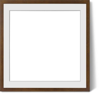 Sade arkaplanda izole edilmiş çeşitli tahta çerçeve biçimi boş, varlık elementleriniz için uygun.