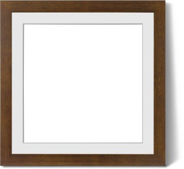 Sade arkaplanda izole edilmiş çeşitli tahta çerçeve biçimi boş, varlık elementleriniz için uygun.