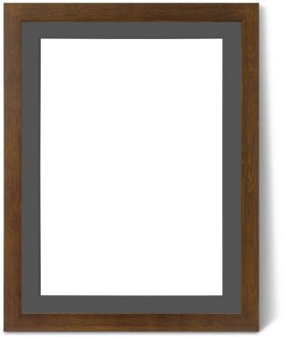 Sade arkaplanda izole edilmiş çeşitli tahta çerçeve biçimi boş, varlık elementleriniz için uygun.