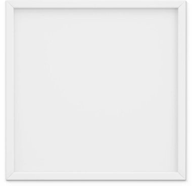 Sade arkaplanda izole edilmiş boş beyaz kare fotoğraf çerçevesini kapat.