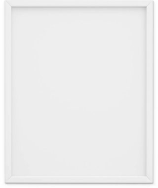 Sade arkaplanda izole edilmiş beyaz resim çerçevesini kapat.