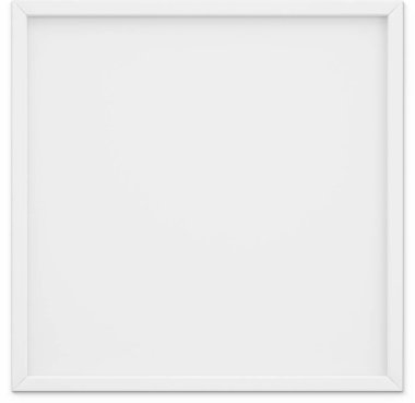 Sade arkaplanda izole edilmiş boş beyaz kare fotoğraf çerçevesini kapat.