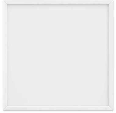 Sade arkaplanda izole edilmiş boş beyaz kare fotoğraf çerçevesini kapat.